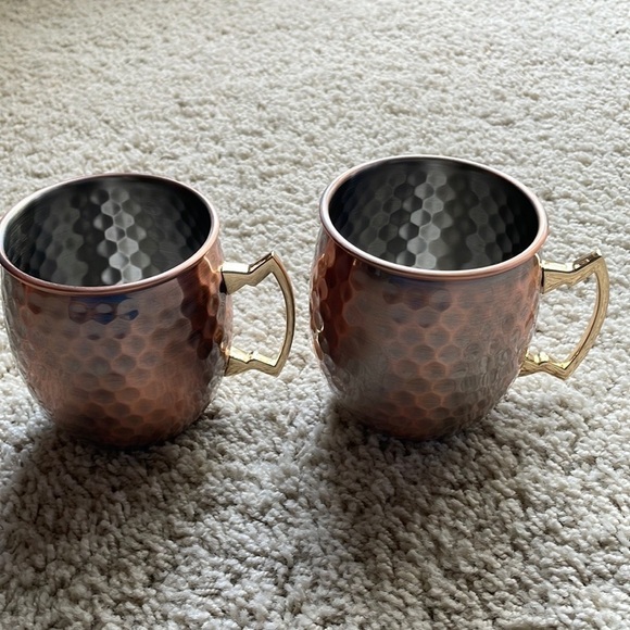 Eco One by Silver One Into Set of Two Moscow Mugs Stainless Steel EUC Set of 2 - Picture 6 of 9